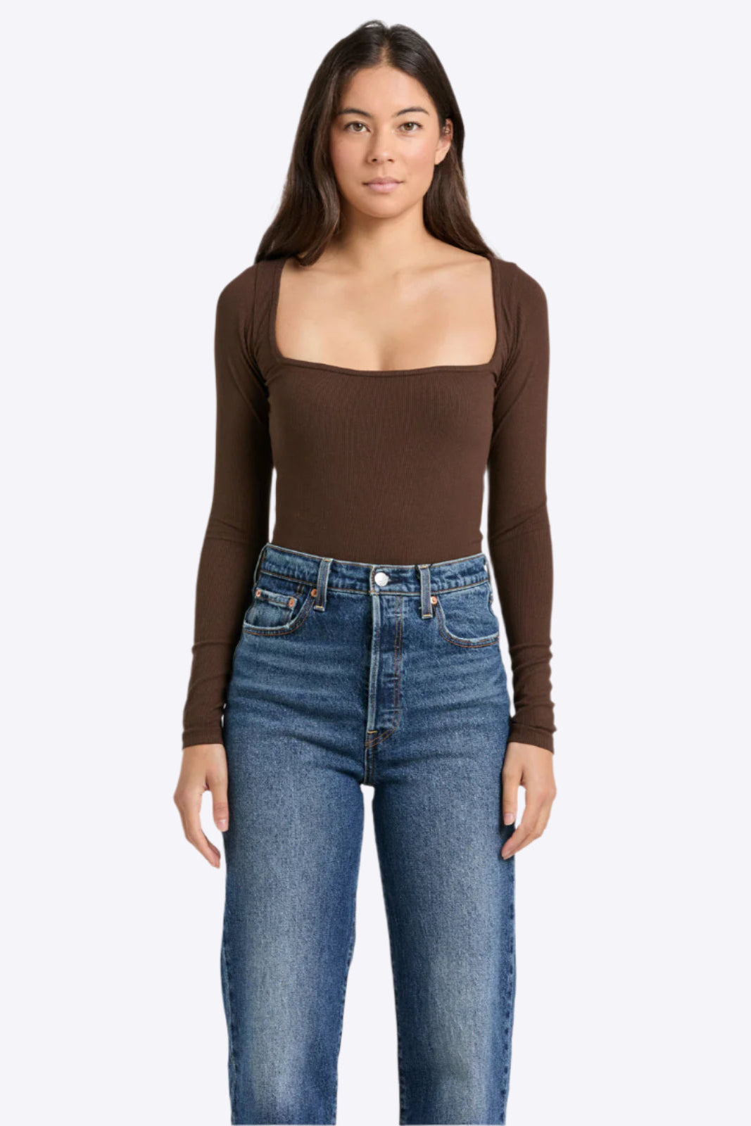 Brown crop top