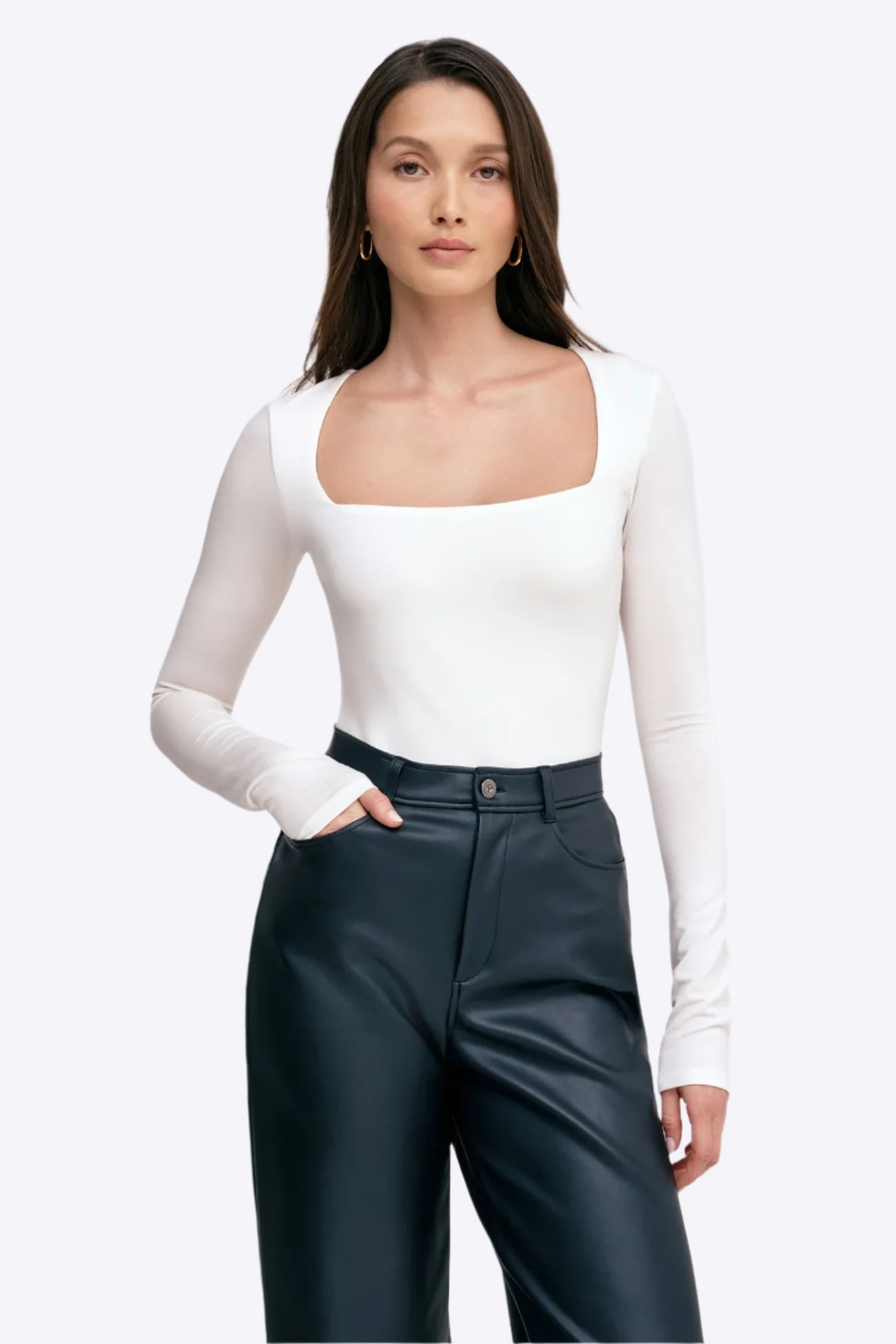White crop top
