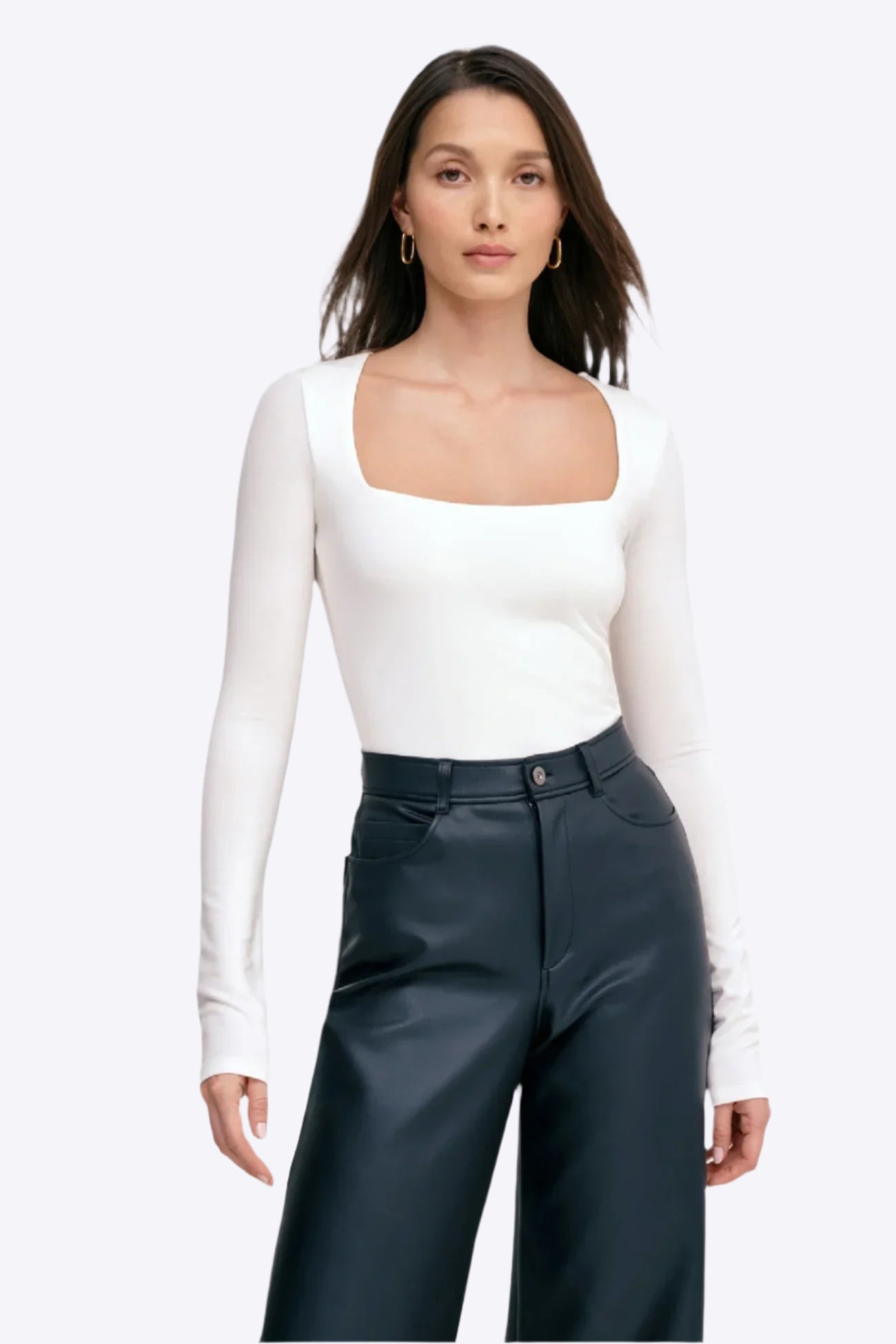 square neck line crop top